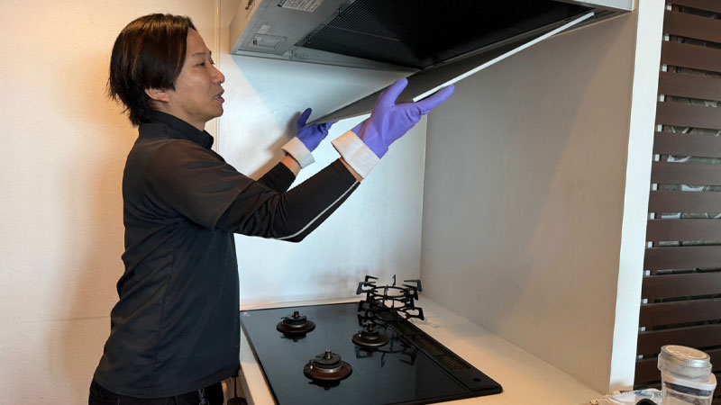 クリーニング実施